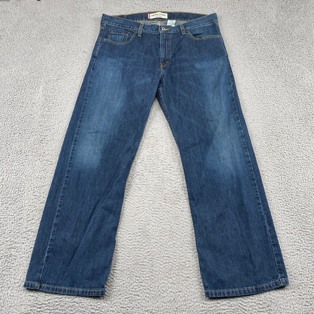 Levis 529 Jeans Mens 36 Blue Low Rise Straight Denim Pants Casual Classic